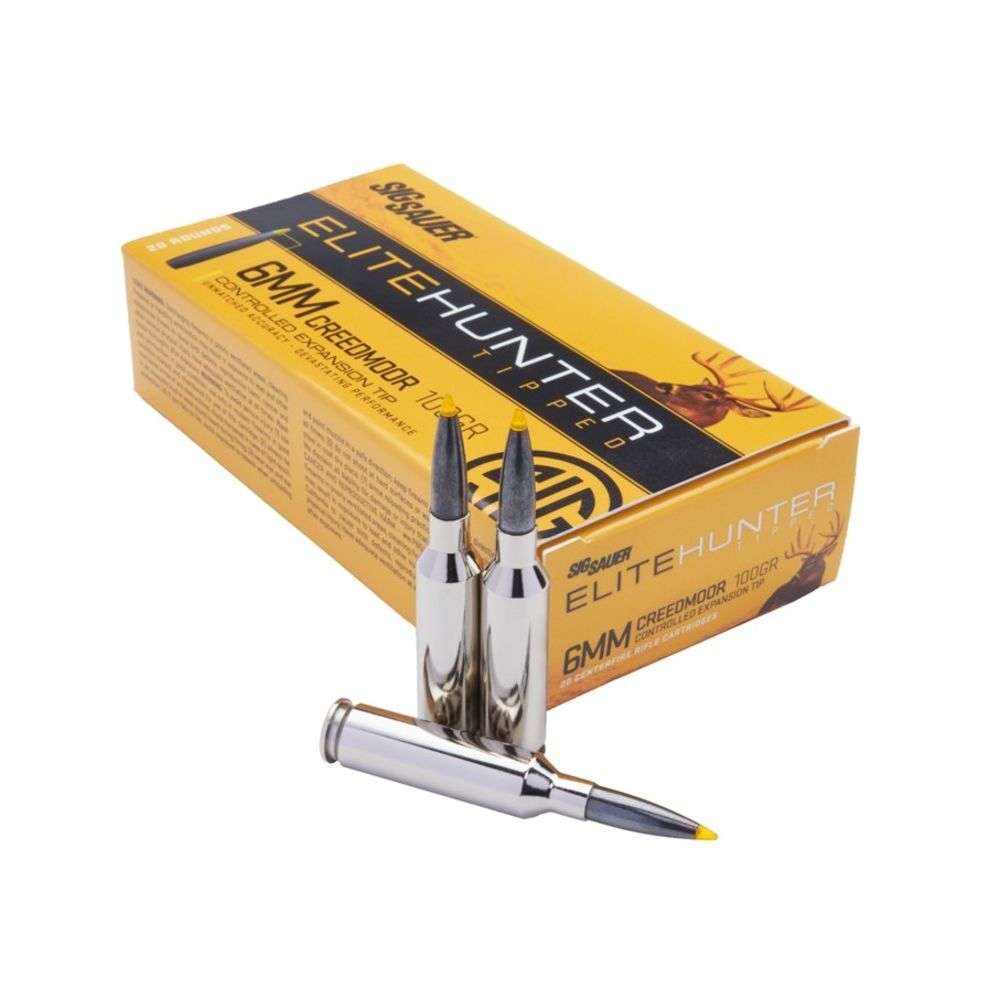 Ammunition Sig Sauer ETH 6mmCreedmoor SIG AMMO 6MM CRD 100GR ETH 20/200 • Model: ETH